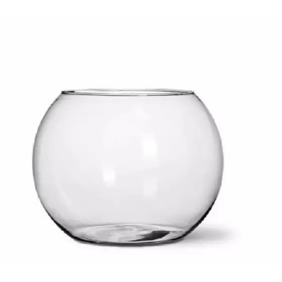 Vaso Decorativo de Vidro Redondo 2,8L - Transparente, Versátil e Elegante