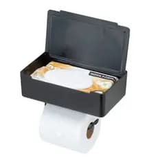 Porta Papel Higiênico Banheiro Lavabo Suporte Celular Lenço Umedecido Parede C/ Adesivo Apoio Lavabo
