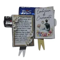 Lembrancinha de Casamento - Lindas Caixinha em Formato de Mini Livros para –Caixinhas para Bis com Design Sofisticado