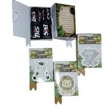 Mini Caixa Safari Baby Personalizada com Nome e Idade – Lembrancinha para Festa Infantil com Chocolate Bis (não incluso)