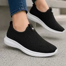 Tênis Feminino Academia - Tênis Feminino Meia Sapato Casual Confortável Sem Cadarço