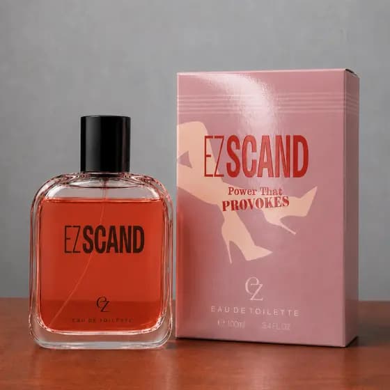 Perfume Feminino 100ml Ez Scand Doce Marcante Cheiroso Eau De Toilette Alta Fixação