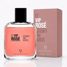 Perfume Feminino 100ml Ez Vip Rosé Floral Delicado Doce Eau De Toilette Alta Fixação