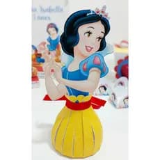 PORTA TUBETE OU PORTA BOMBOM BRANCA DE NEVE para aniversário lembrancinhas decoração mesa PRINCESAS paper