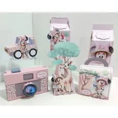 Caixinhas Minnie safari para festa Personalizada Lembrancinha para Festas paper