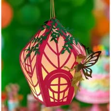 luminária de papel -casa de fada- decoração para festa,quartos(paper)