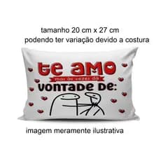 almofada flork te amo mas as vezes da vontade de-varios tamanhos