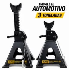 Par Cavalete Automotivo 3 Toneladas Profissional Regulável Apoio Veículos Reforçado Oficina Mecânica