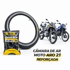 Câmara de Ar Moto Aro 21 275/300-21 TR4 Reforçada Dianteira Honda XRE 300 Yamaha Lander 250