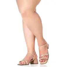 Sandália Feminina Salto Médio Clássica Social Moda