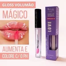 GLOSS VOLUMOSO MÁGICO MAX LOVE - LIP GLOSS MUDA DE COR COM PH E EFEITO VOLUME
