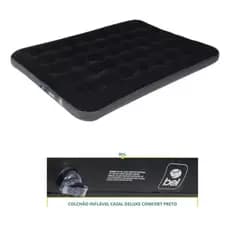 Colchão De Ar Inflável Grande Casal Até 300kg Deluxe Comfort