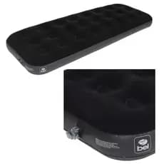 Colchão Inflável Solteiro Camping Deluxe Comfort Preto Bel