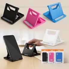 Suporte Para Celular Preto Tablet de Mesa Dobrável Compacto de alta Qualidade