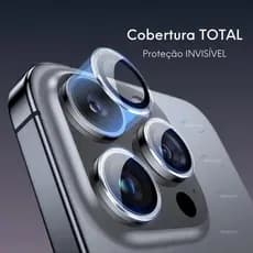 Pelicula de Lente INVISÍVEL 100% Acrilica Transparente p/ IPhone 11 12 13 14 15 16 Pro Max