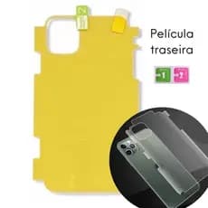Película de Gel Traseira p/ iPhone Com ou Sem Lateral 15 Pro Max 14 13 12 11 XR 7 8 Plus