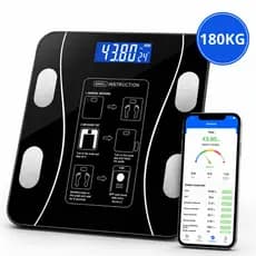 Balança Digital Corporal Profissional com Bioimpedância Bluetooth Inteligente e Suporte até 180kg