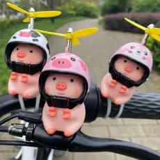 Capacete De Porco Com Hélice Para Bicicleta/Ciclismo/ moto/Acessórios De Decoração