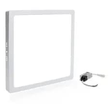 Kit 2 Plafon Sobrepor Quadrado Led 24w Painel Bivolt 28x28