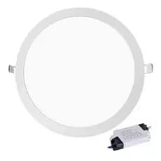 Kit 2 Plafon Embutir Redondo Led 25w Painel Bivolt 30x30