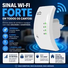 Repetidor de Sinal WiFi - Bivolt | AJ-N16