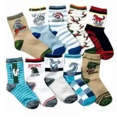 Kit Pares de Meias Masculino Infantil Menino Estampadas