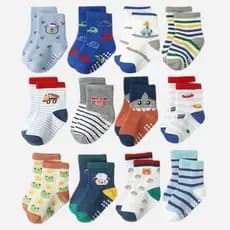 Kit pares de meias Masculino para recém nascidos e bebê menino