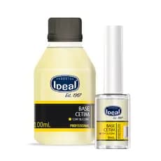Base Fortalecedora de Unhas Ideal Cetim - C/ Silicone | Sem Manchas e Favorece um Tom Uniforme