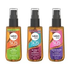 Óleo de Tratamento Salon Line SOS Cachos 42ml – Proteção Térmica 230°C, Brilho e Nutrição