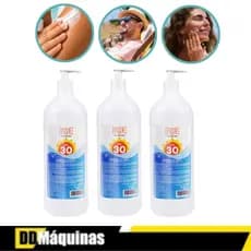 Kit com 3 Protetores Solares 1kg Uv Fator 30 Uva 17 Luvex