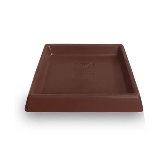 Prato Quadrado 24x24 Cm Coletor Aparador d'agua para Vasos de Plantas em Polietileno