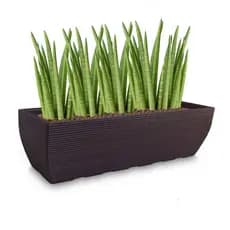 Vaso de Planta Jardineira 100x30 Floreira Retangular Decorativa de Polietileno