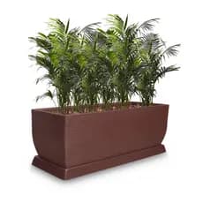 Vaso de Planta Jardineira 100x40 + Prato Floreira Retangular Grande Decorativa de Polietileno