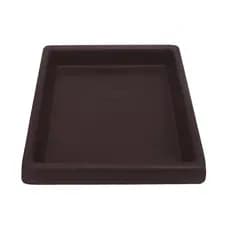 Prato Quadrado 30x30 Cm Coletor Aparador d'agua para Vasos de Plantas em Polietileno