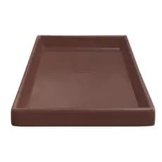 Prato Quadrado 60x60 Cm Coletor Aparador d'agua para Vasos de Plantas em Polietileno