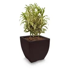 Vaso Jarro de Planta Flores 30x30 Quadrado Decorativo Moderno Resina Plastico Polietileno Ref. VTF30