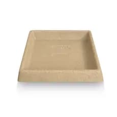 Prato Base Quadrado 22x22 Cm Coletor Aparador d'agua para Vasos de Plantas em Polietileno