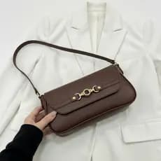 Bolsa De Ombro Baguete Tiracolo Alça Reforçada Média Feminina Casual