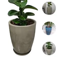 Vaso Decorativo Grande em Polietileno Design Sofisticado Modelo Liso Luxo