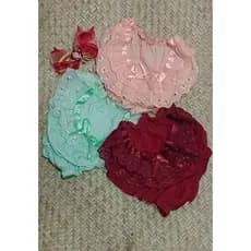 Kits com 3 , 6 ou 12 Calcinhas Bunda Rica, bebê, menina de 0 a 2 anos.