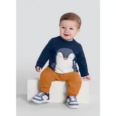Conjunto Moletom MENINO BRANDILI, Bebê, 0 a 3 anos, criança, 100% algodão, infantil