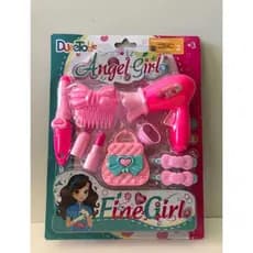 Kit infantil Maquiagem salão de beleza cabeleireira moda fashion infantil