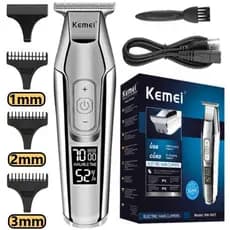 Máquina Kemei Profissional Cabelo Barba Acabamento KM- 5027