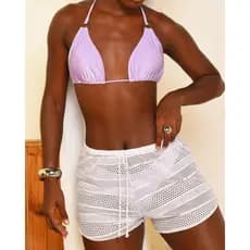 Short Saída de Praia Renda G, G1, G2 E G3 Plus Size/Curve Moda Praia Piscina