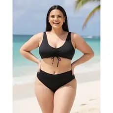 Biquíni Plus Size com bojo em Suplex Tamanho único 46/50 - Moda Praia Curve