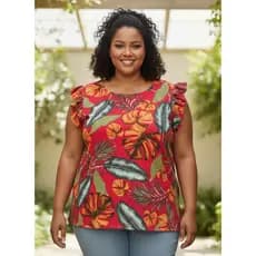 Blusa Plus Size veste do 46/50 Moda Evangélica