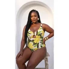 Maiô Plus Size Diva com Detalhe no Busto GG 46/50