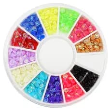 Disco Pedrarias Margarida 2,5mm Decoração Unhas Art Nail Manicure 3d