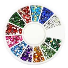 kit de pedrarias Disco de Strass e Tachinhas 1,5mm