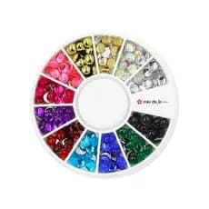 Disco De Pedra Da Lua 4mm Para Decoração De Unhas